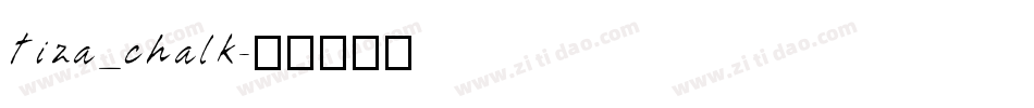 tiza_chalk字体转换
