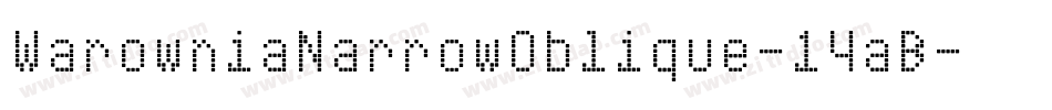 WarowniaNarrowOblique-14aB字体转换