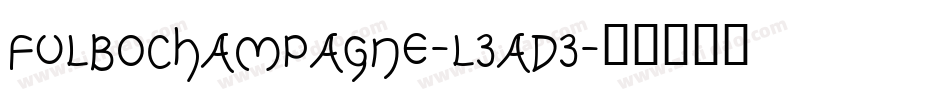 FulboChampagne-L3aD3字体转换