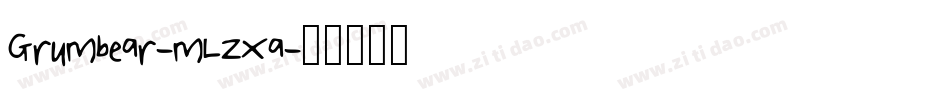 Grumbear-mLZXa字体转换