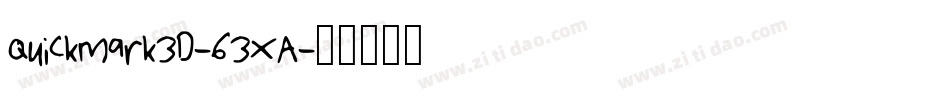 Quickmark3D-63XA字体转换 Quickmark3D-63XA字体转换