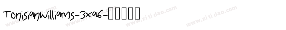 Tonisianwilliams-3xa6字体转换