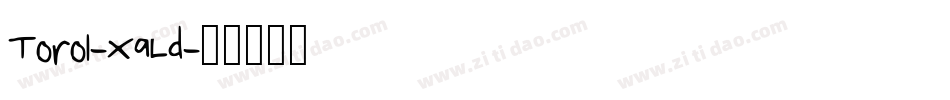 Toro1-XaLd字体转换