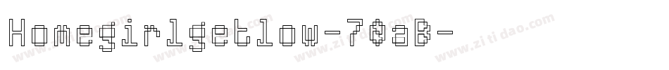 Homegirlgetlow-70aB字体转换