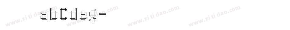 楷书abCdeg字体转换