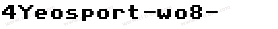 4Yeosport-wo8字体转换