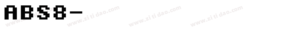 ABS8字体转换