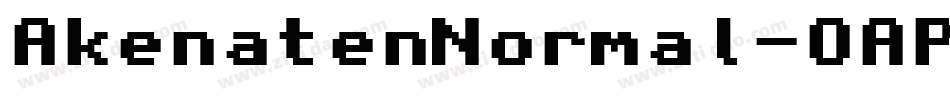 AkenatenNormal-OAP8字体转换