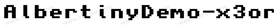 AlbertinyDemo-x3or8字体转换