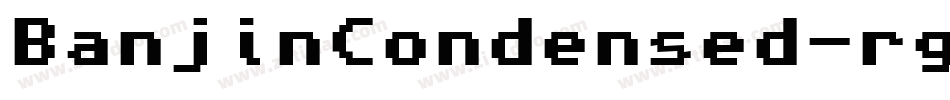 BanjinCondensed-rggG8字体转换