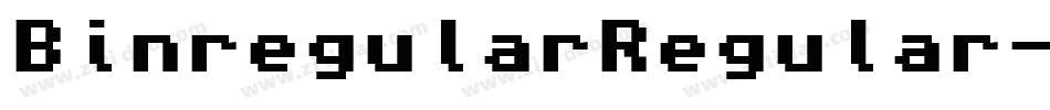 BinregularRegular-xyP8字体转换