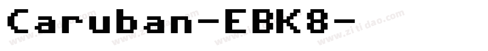 Caruban-EBK8字体转换