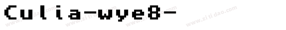 Culia-wye8字体转换