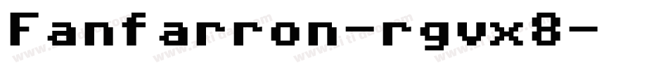 Fanfarron-rgvx8字体转换