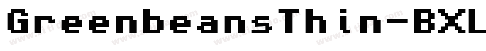GreenbeansThin-BXL8字体转换
