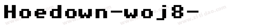 Hoedown-woj8字体转换