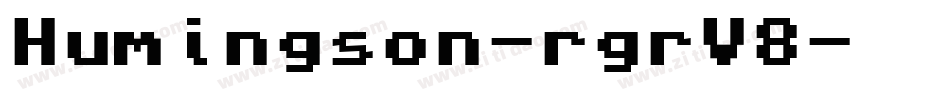 Humingson-rgrV8字体转换