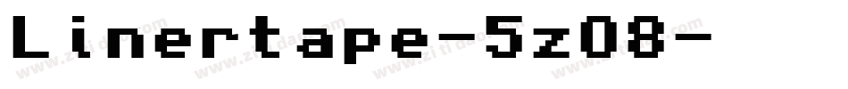 Linertape-5zO8字体转换