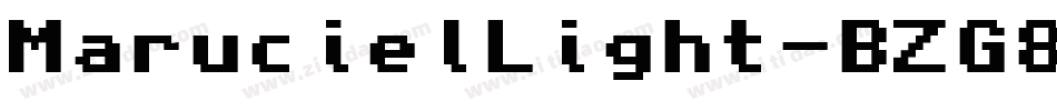 MarucielLight-BZG8字体转换