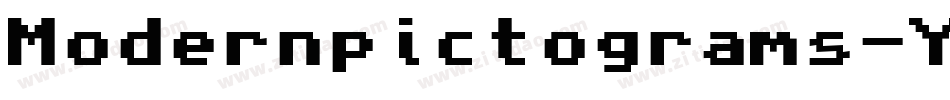 Modernpictograms-YJW8字体转换