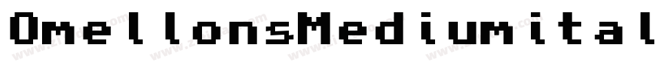 OmellonsMediumitalic-5Z8字体转换