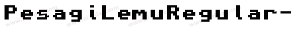 PesagiLemuRegular-2LR8字体转换