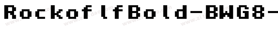 RockoflfBold-BWG8字体转换