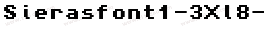 Sierasfont1-3Xl8字体转换