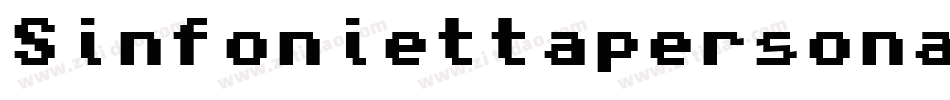 Sinfoniettapersonaluseonly-w1lA8字体转换