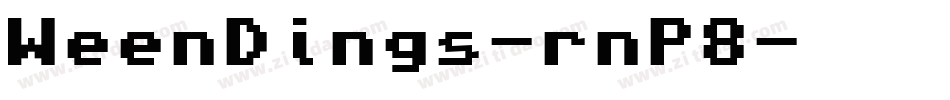 WeenDings-rnP8字体转换