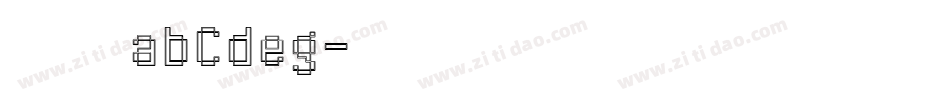 楷书abCdeg字体转换