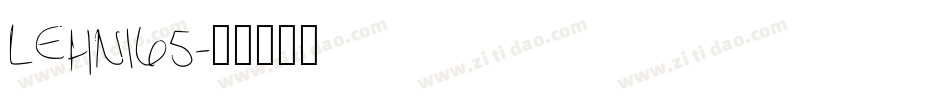 LEHN165字体转换
