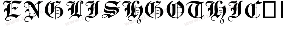 EnglishGothic17ThC-Da9E字体转换 EnglishGothic17ThC-Da9E字体转换