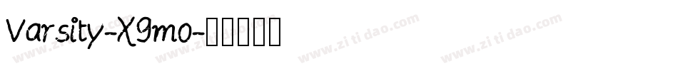 Varsity-X9mo字体转换