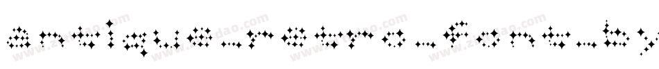 antique_retro_font_by_weknow-d4xkw0m字体转换