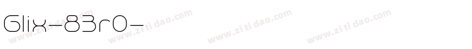 Glix-83r0字体转换