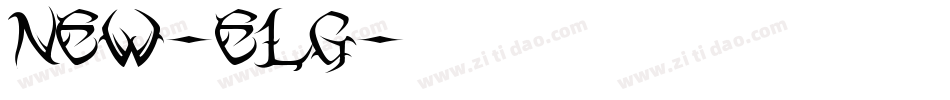 New-Elg字体转换