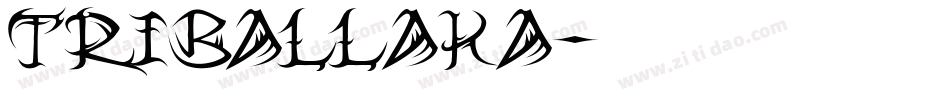 Triballaka字体转换