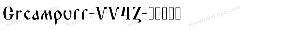 Creampuff-VV4Z字体转换