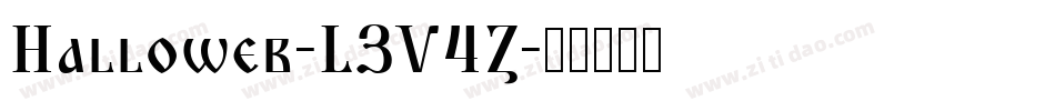 Halloweb-L3V4Z字体转换