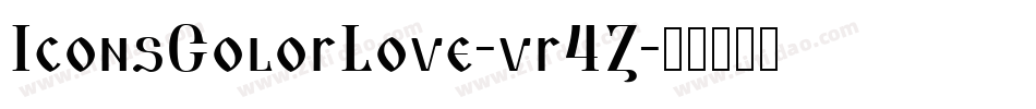 IconsColorLove-vr4Z字体转换
