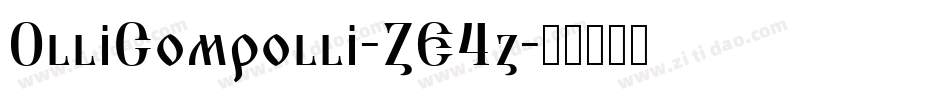 OlliCompolli-ZE4z字体转换
