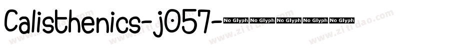 Calisthenics-j057字体转换