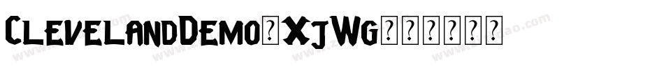 ClevelandDemo-XjWg字体转换