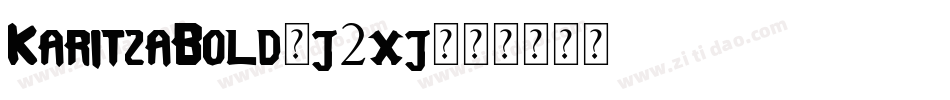 KaritzaBold-j2xj字体转换