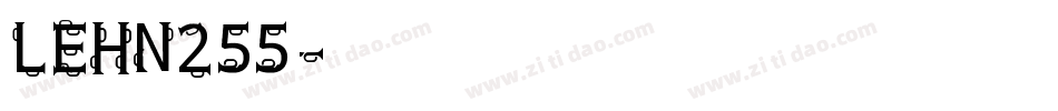 LEHN255字体转换