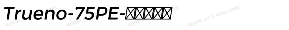 Trueno-75PE字体转换