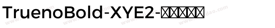 TruenoBold-XYE2字体转换