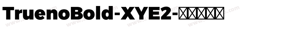 TruenoBold-XYE2字体转换