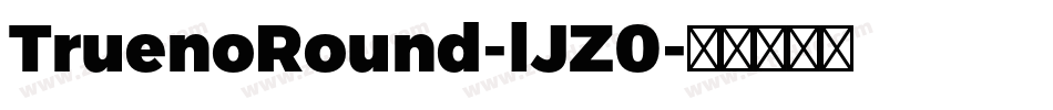 TruenoRound-lJZ0字体转换